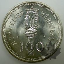 Nouvelles Hebrides - 100 francs argent