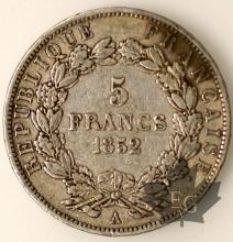 France - 5 francs 1852 Louis Napoleon