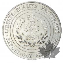 France-1990 100 Francs argent-Charlemagne