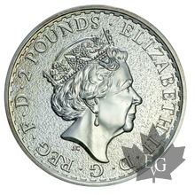 Royaume Uni- 1 once argent- 1 oz ingot silver