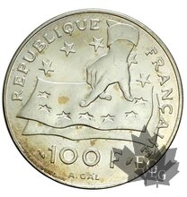 France-1991 100 Francs argent-Descartes