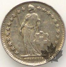 Suisse-1/2 Franc argent