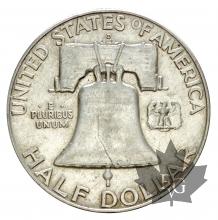 USA-Half dollar-Franklin-argent