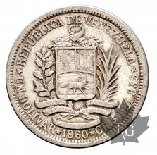 Venezuela-1 Bolivar silver- argent