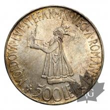 Romanie-500 Lei 1941-argent