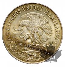 Mexique-25 Pesos-1968-argent-silver