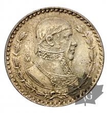 Mexique-1 Peso-1957-67-argent-silver
