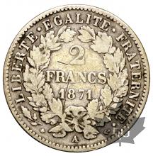France - 2 francs argent Cérès