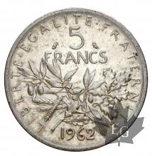 France - 5 francs semeuse argent