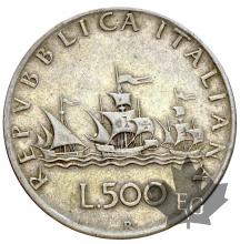 Italie - 500 lire - dates mixtes- Caravelle