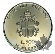 Vatican 500 lire-silver-mixed years-FDC