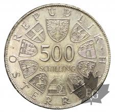 Autriche-500 shillings-silver