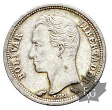 Venezuela-50 centimos silver- argent