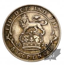 Royaume Uni-6 pence silver-George V