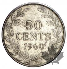 LIBERIE-1960-1961-50 CENTS