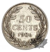 LIBERIE-1906-50 CENTS