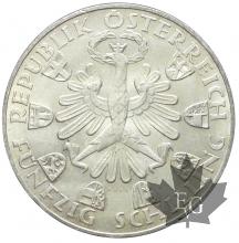 Autriche-50 Shilling silver-1974-1978