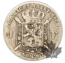 Belgique - 1 franc argent