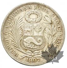 Peru-1/2 SOL-1907-1917