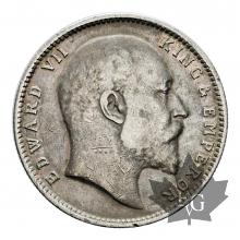 Inde-Rupee argent silver-Edward VII