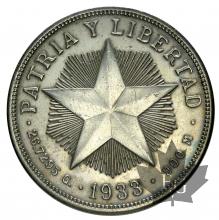 Cuba- 1 peso- dates mixtes-argent