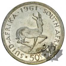 Afrique du Sud- 50 cents- argent-silver