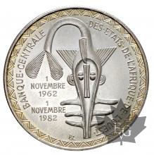 Afrique de l&#039;ouest-5000 Francs 1972